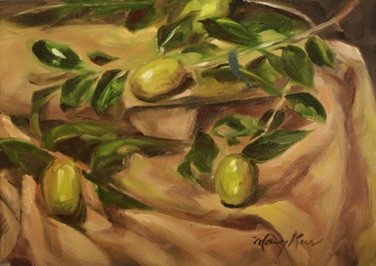 Green Olives
oil on panel
5” x 7”